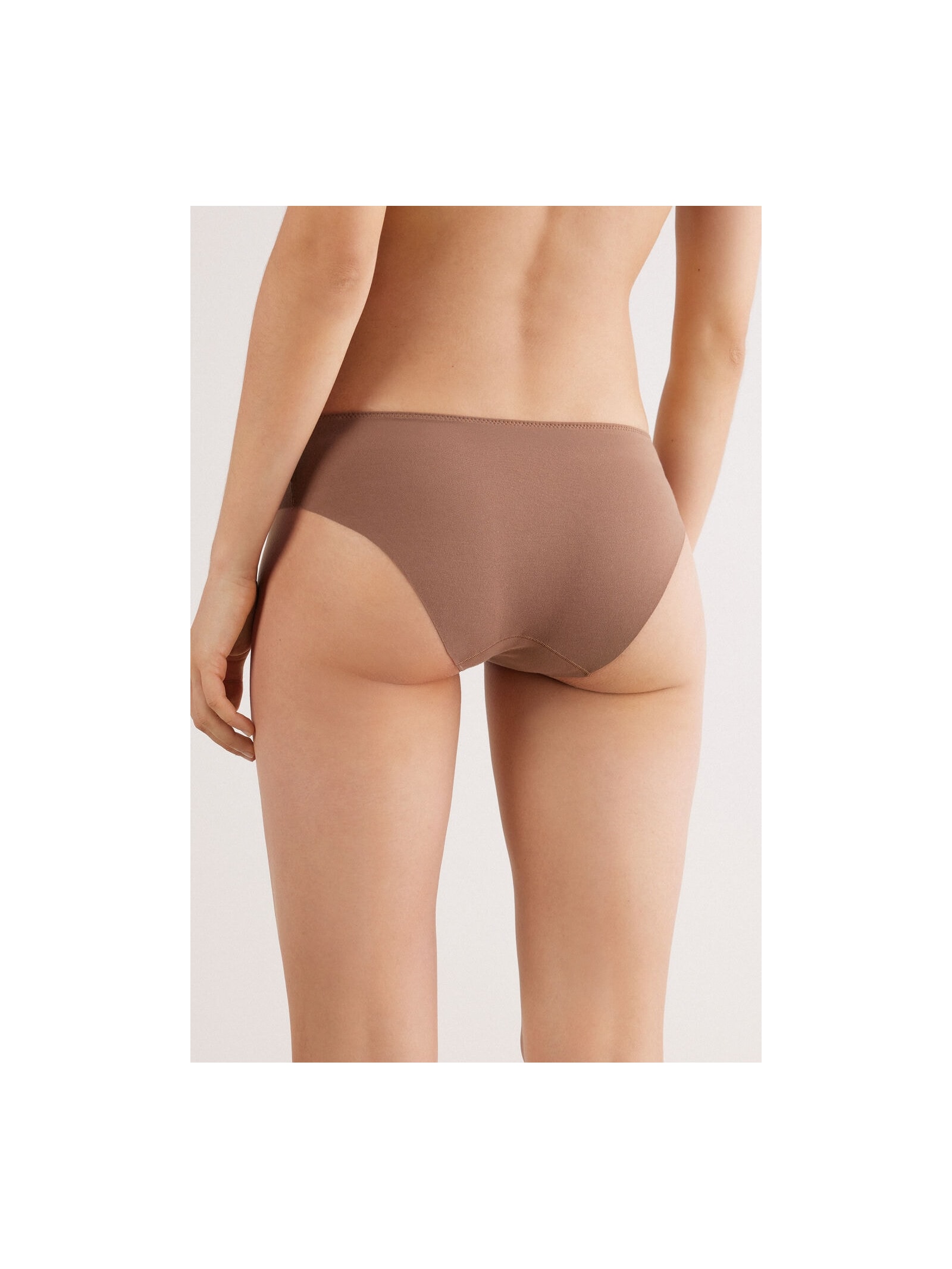 Calcinha Em Algodão Sem Costuras Pretty Flowers Marrom Intimissimi