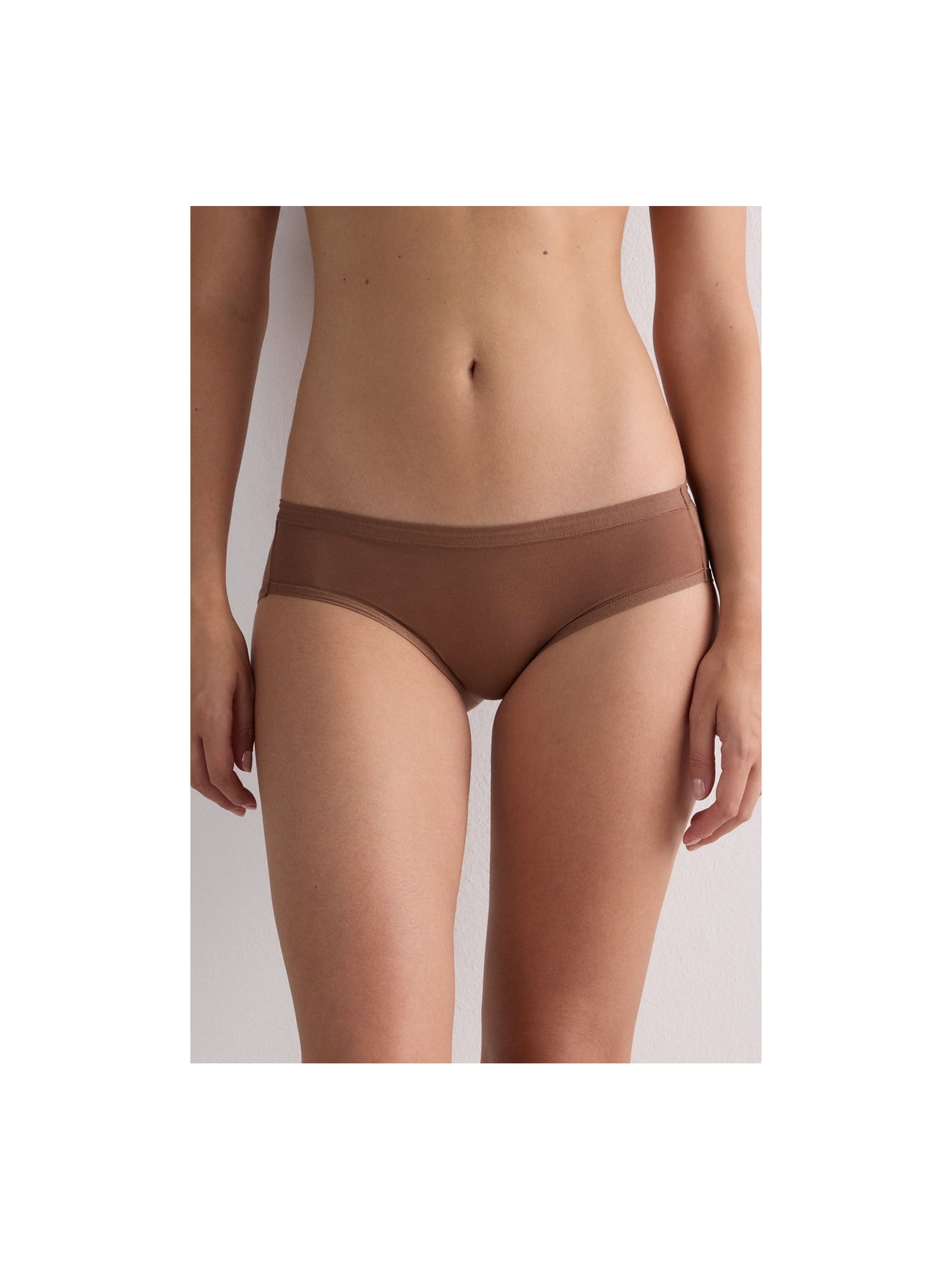 Calcinha Em Algodão Ultraleve Marrom Intimissimi