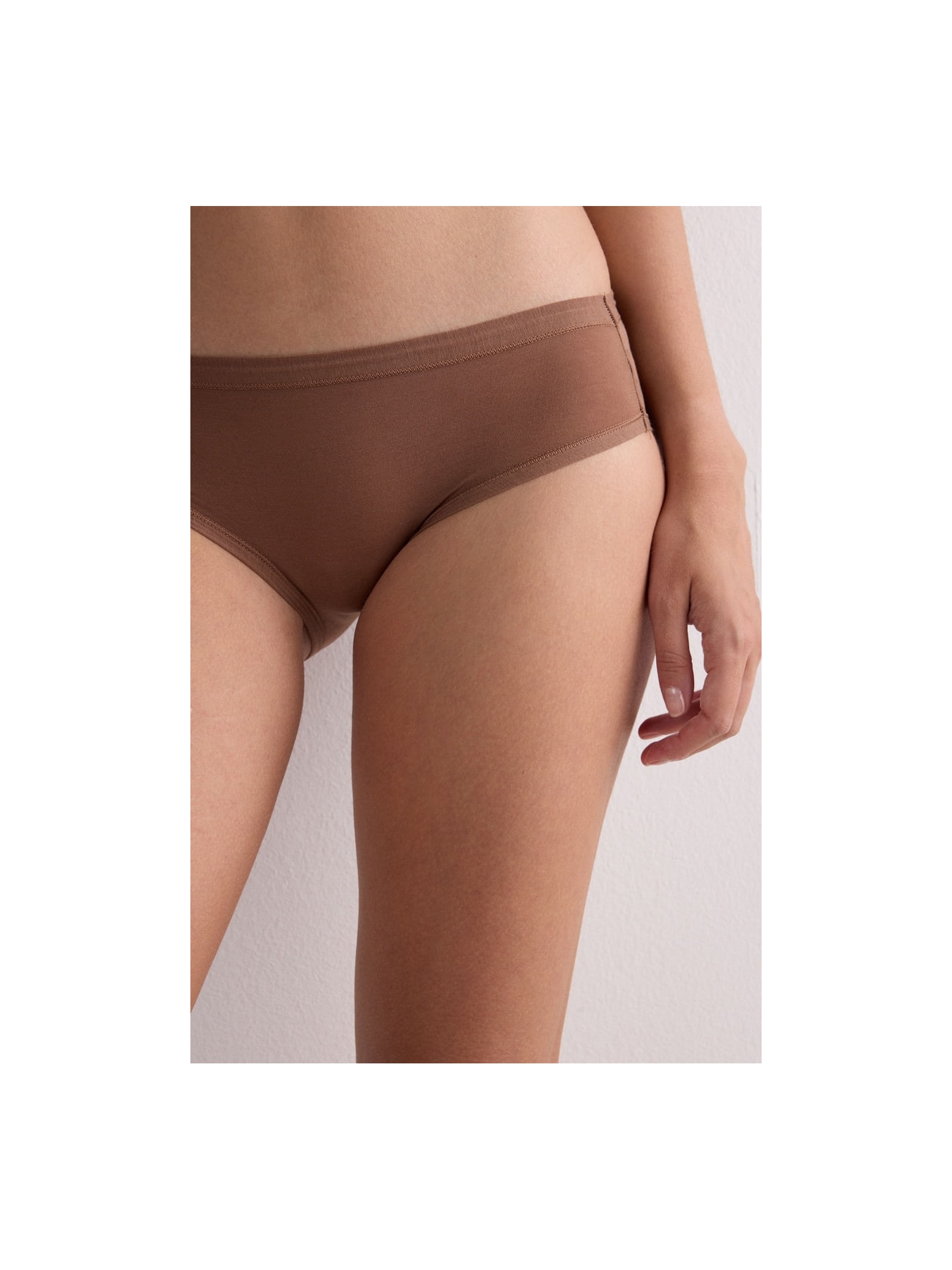 Calcinha Em Algodão Ultraleve Marrom Intimissimi