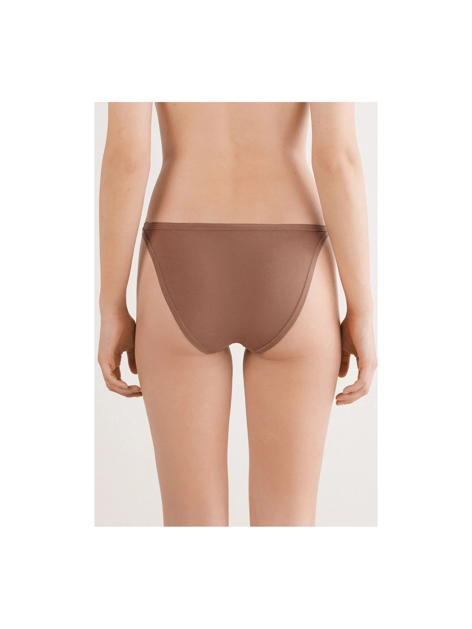 Calcinha Em Algodão Ultralight Marrom Intimissimi