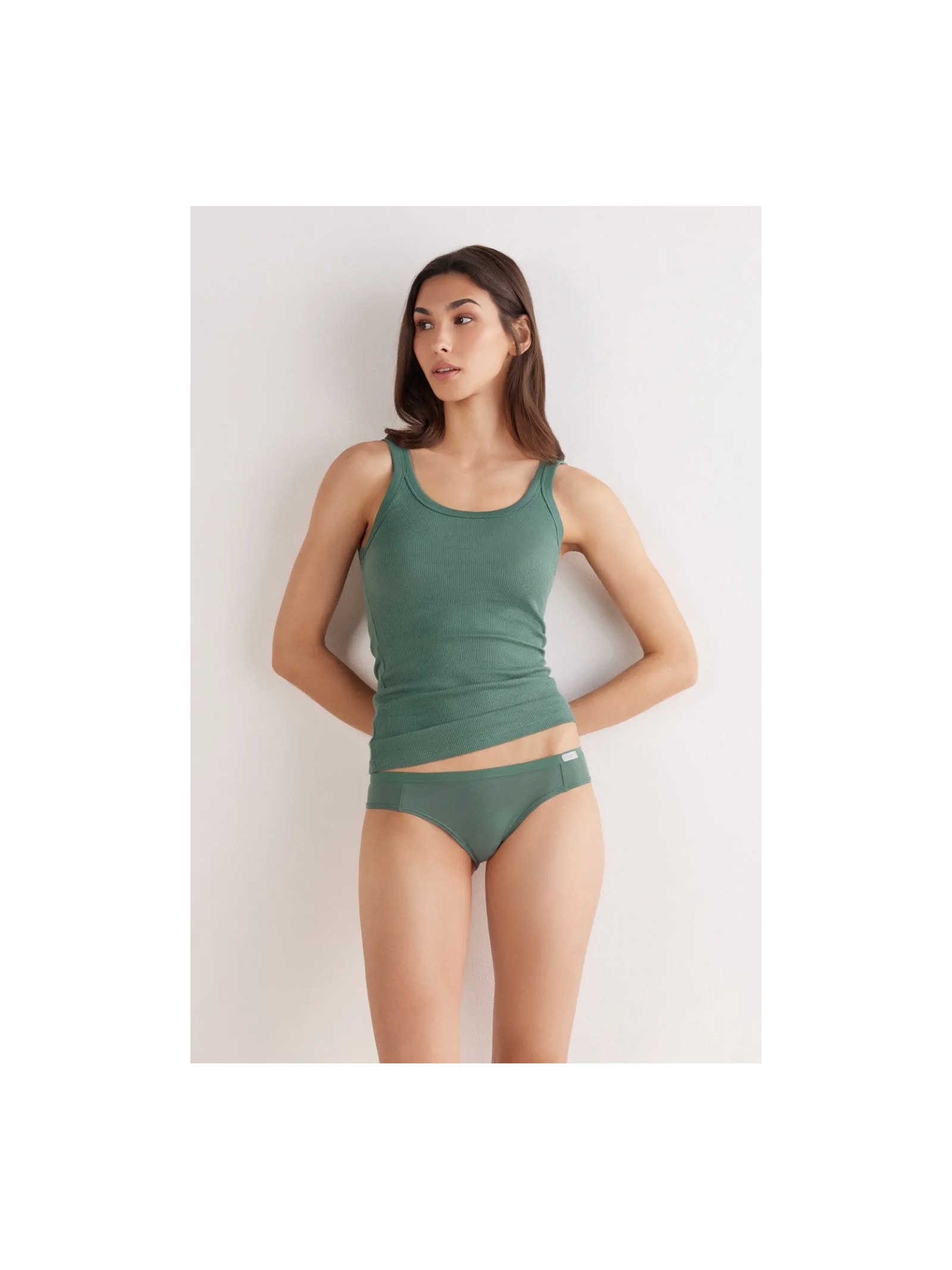 Calcinha Em Algodão Verde Intimissimi