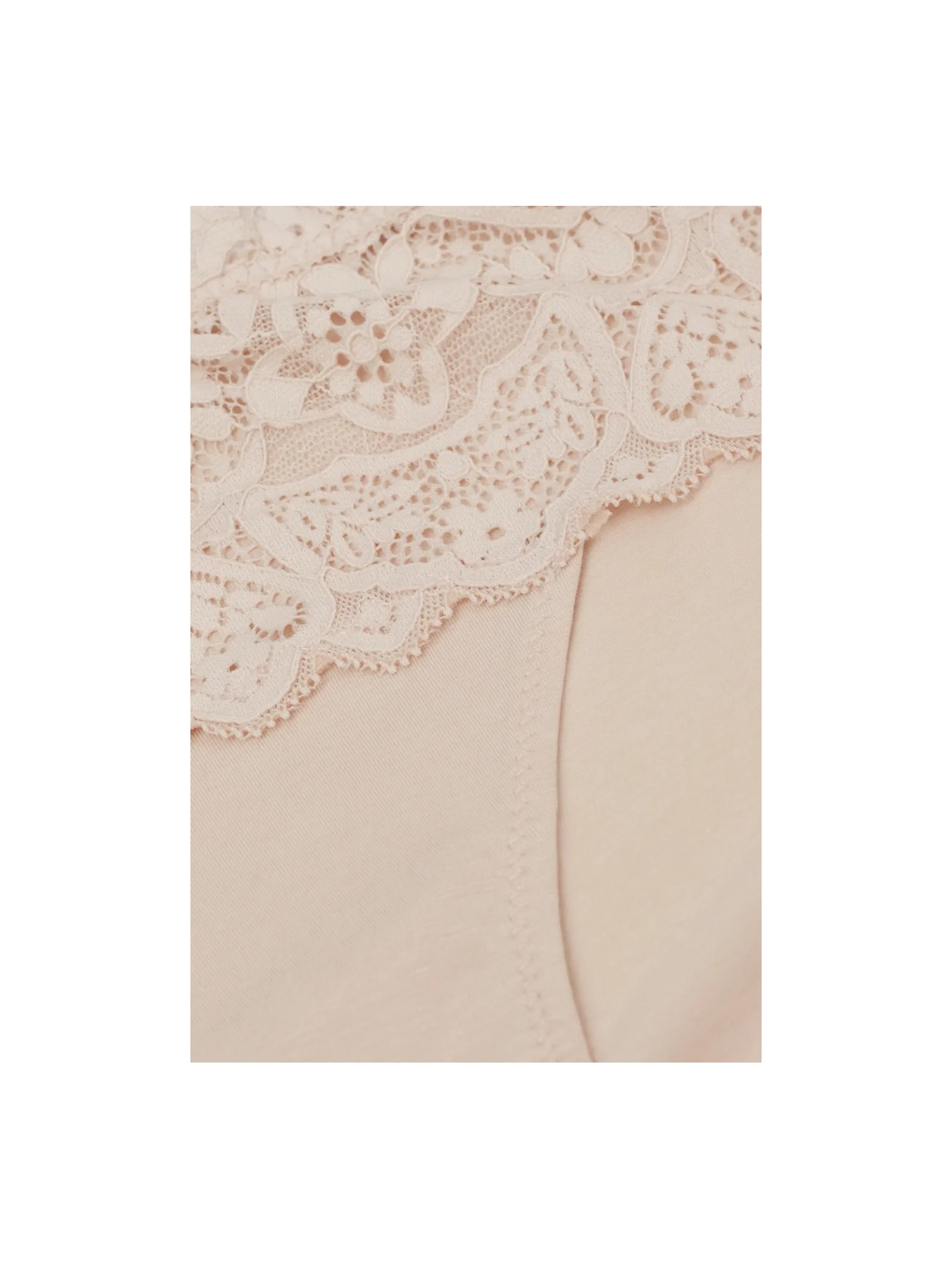 Calcinha Em Renda e Algodão Off-White Intimissimi