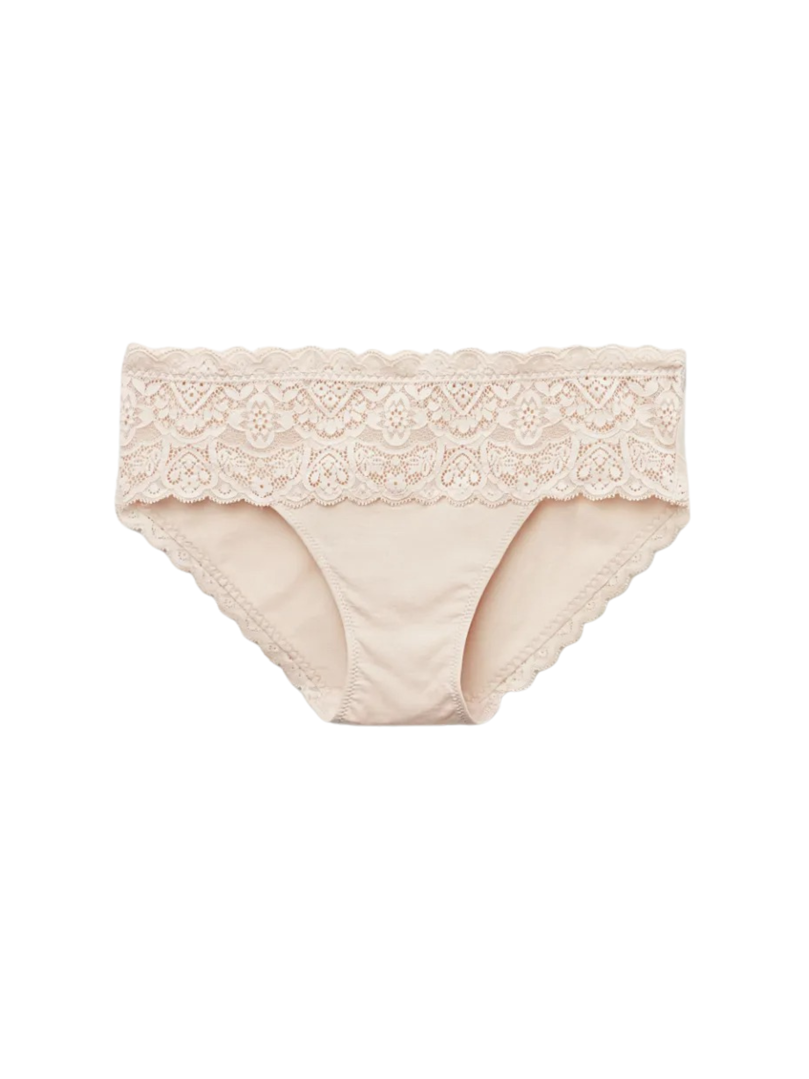 Calcinha Em Renda e Algodão Off-White Intimissimi