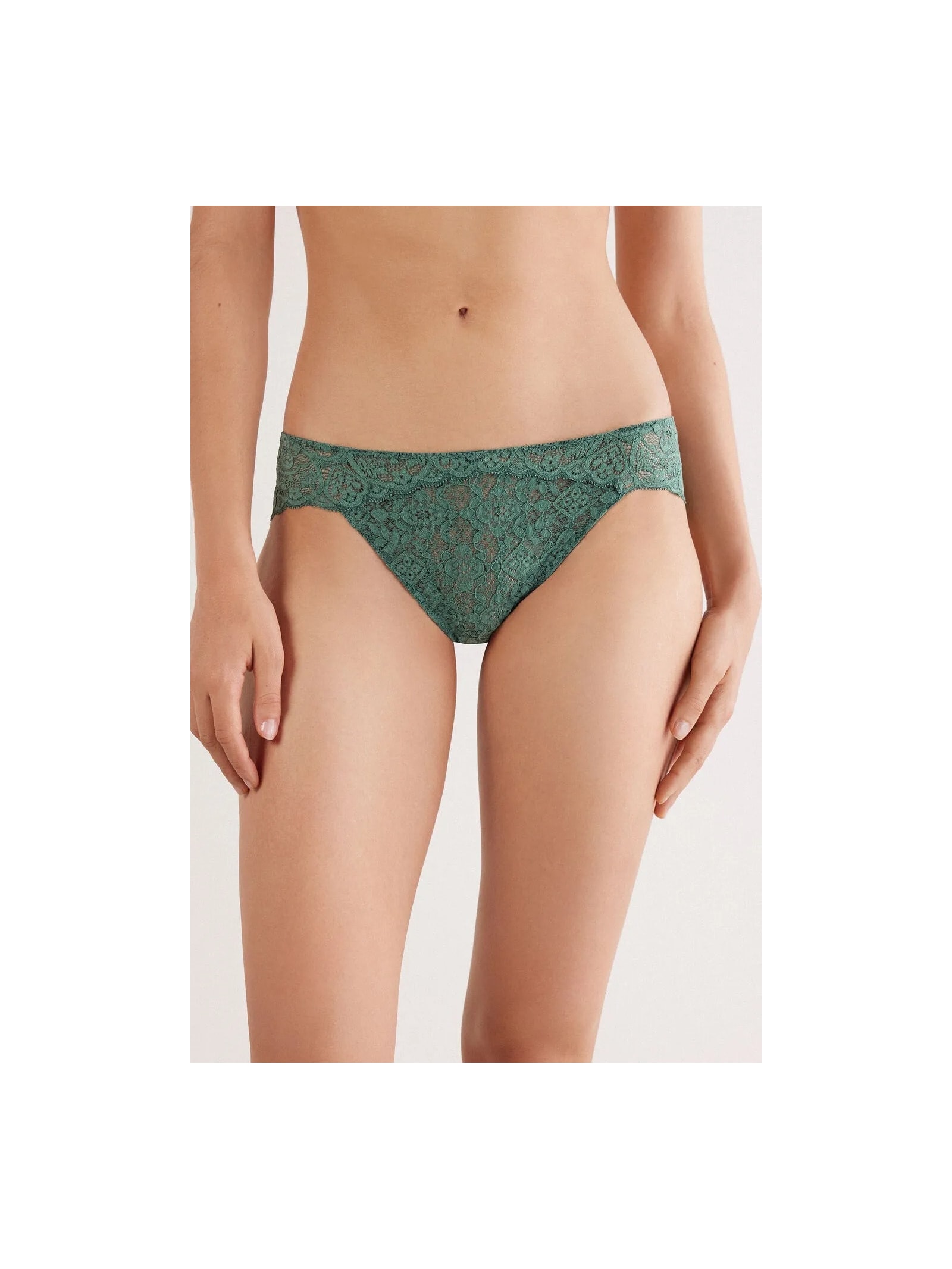 Calcinha Em Renda Verde Intimissimi