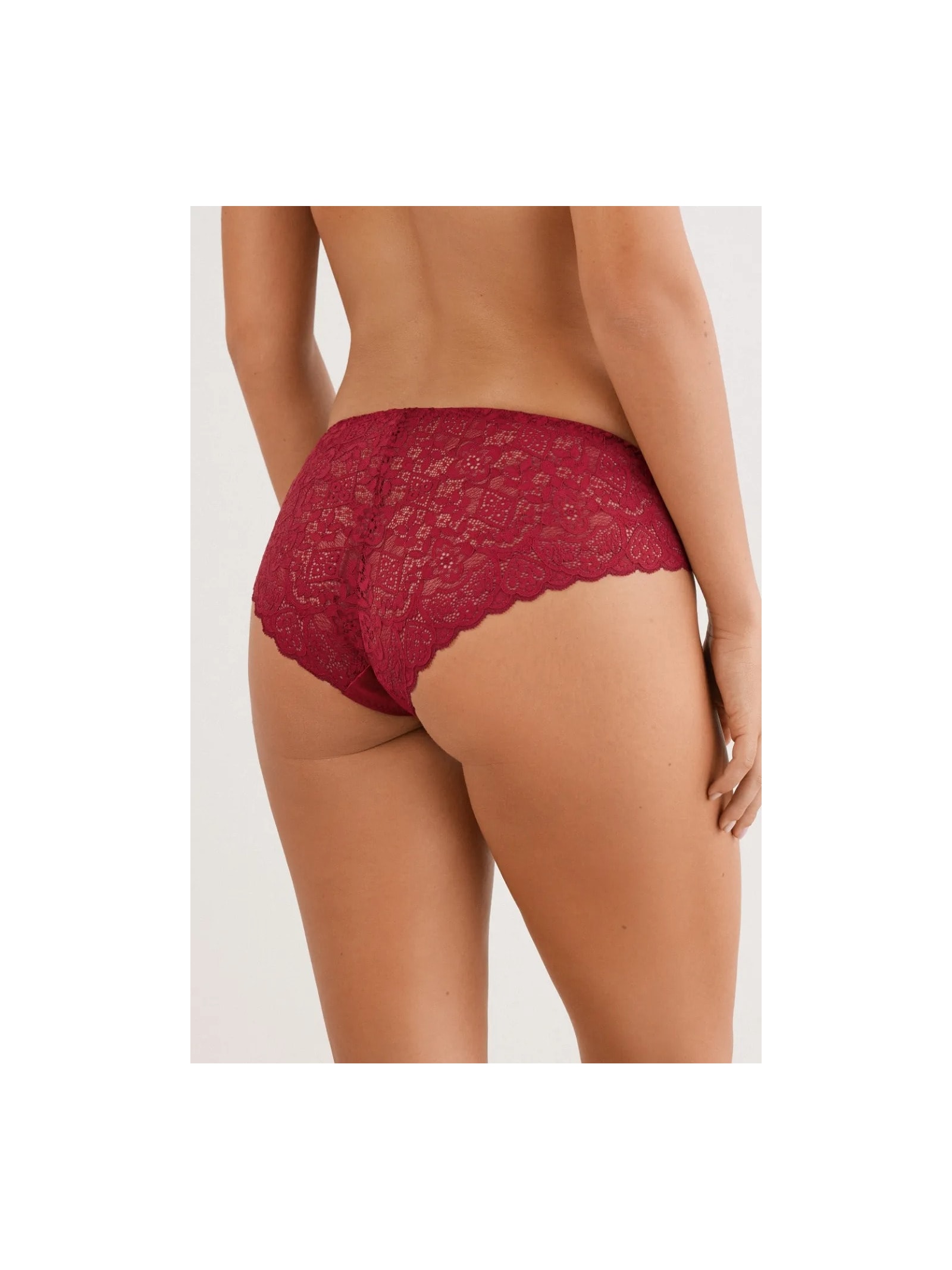 Calcinha Em Seda e Renda Vermelho Intimissimi