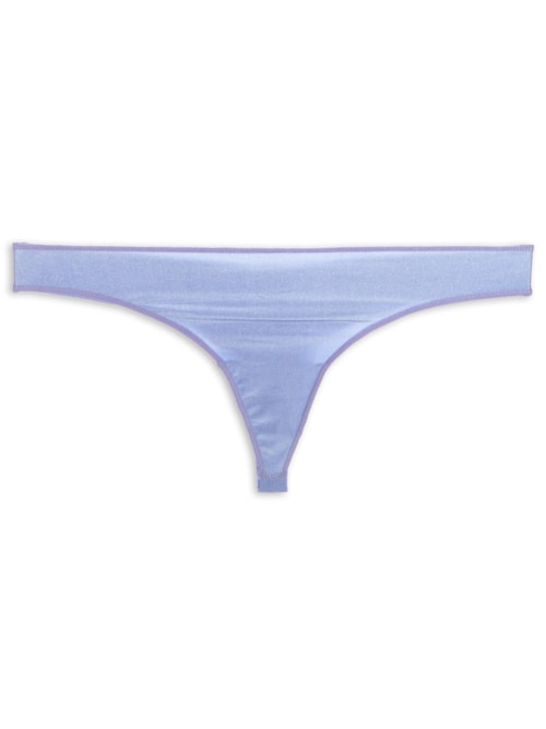 Calcinha Fio Dental Acabamento Invisível Em Microfibra Acetinada – Lilás