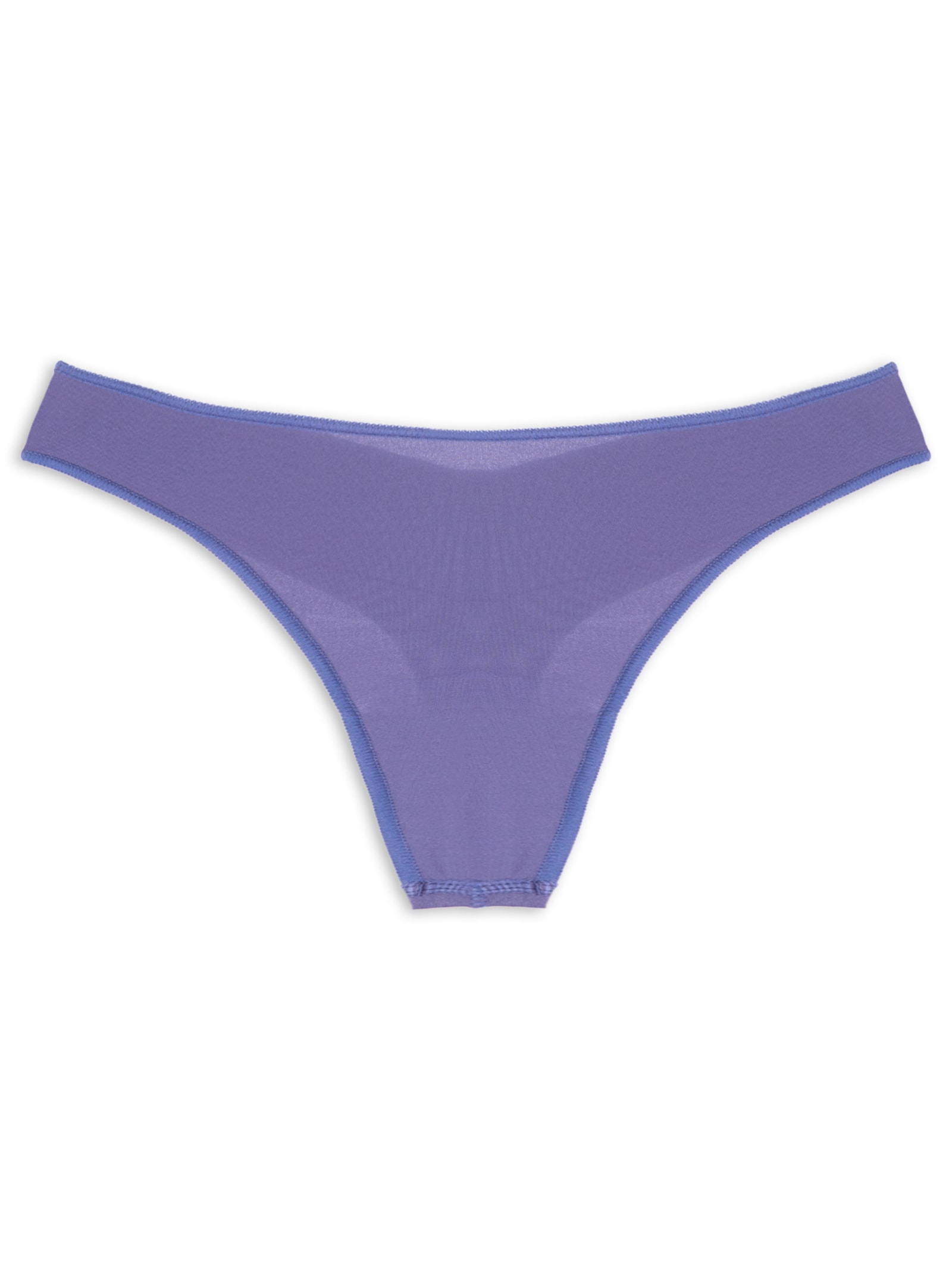 Calcinha Fio Dental Acabamento Invisível Em Microfibra Azul Hope