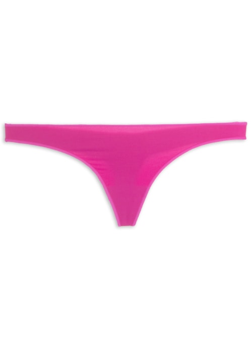 Calcinha Fio Dental Acabamento Invisível em Microfibra – Rosa