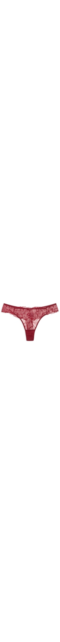 Calcinha Fio Dental Bridal Lace - Vermelho