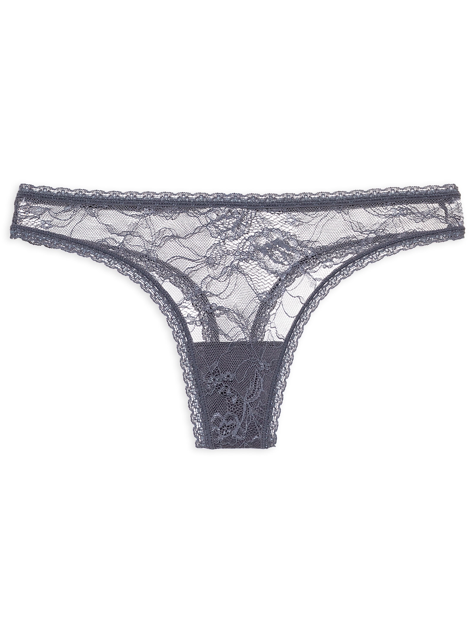 Calcinha Fio Dental Cinza Valisere