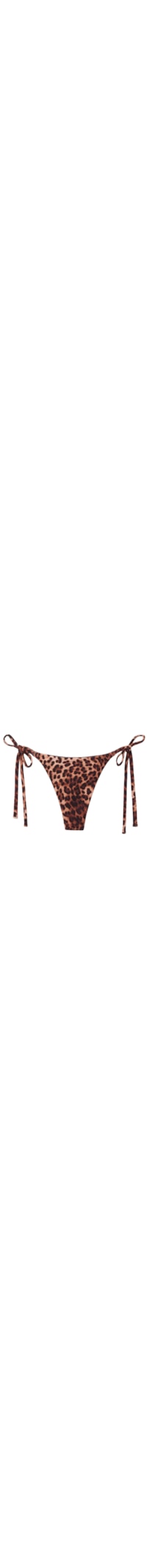 Calcinha Fio Dental Classic Animal Print - Marrom