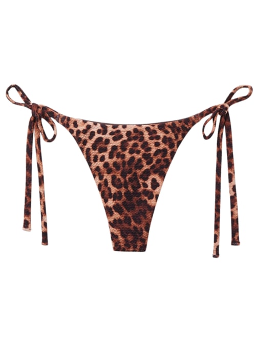 Calcinha Fio Dental Classic Animal Print – Marrom