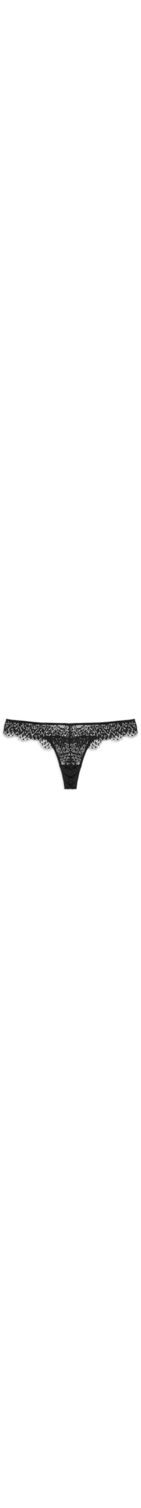 Calcinha Fio Dental Confort Lace - Preto