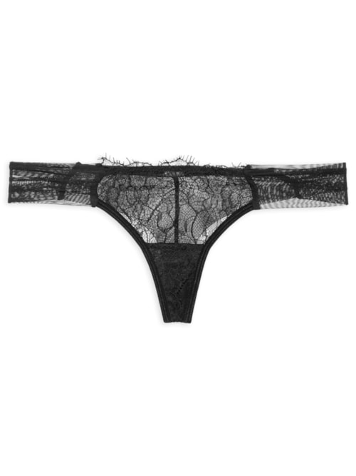 Calcinha Fio Dental Dupla – Preto