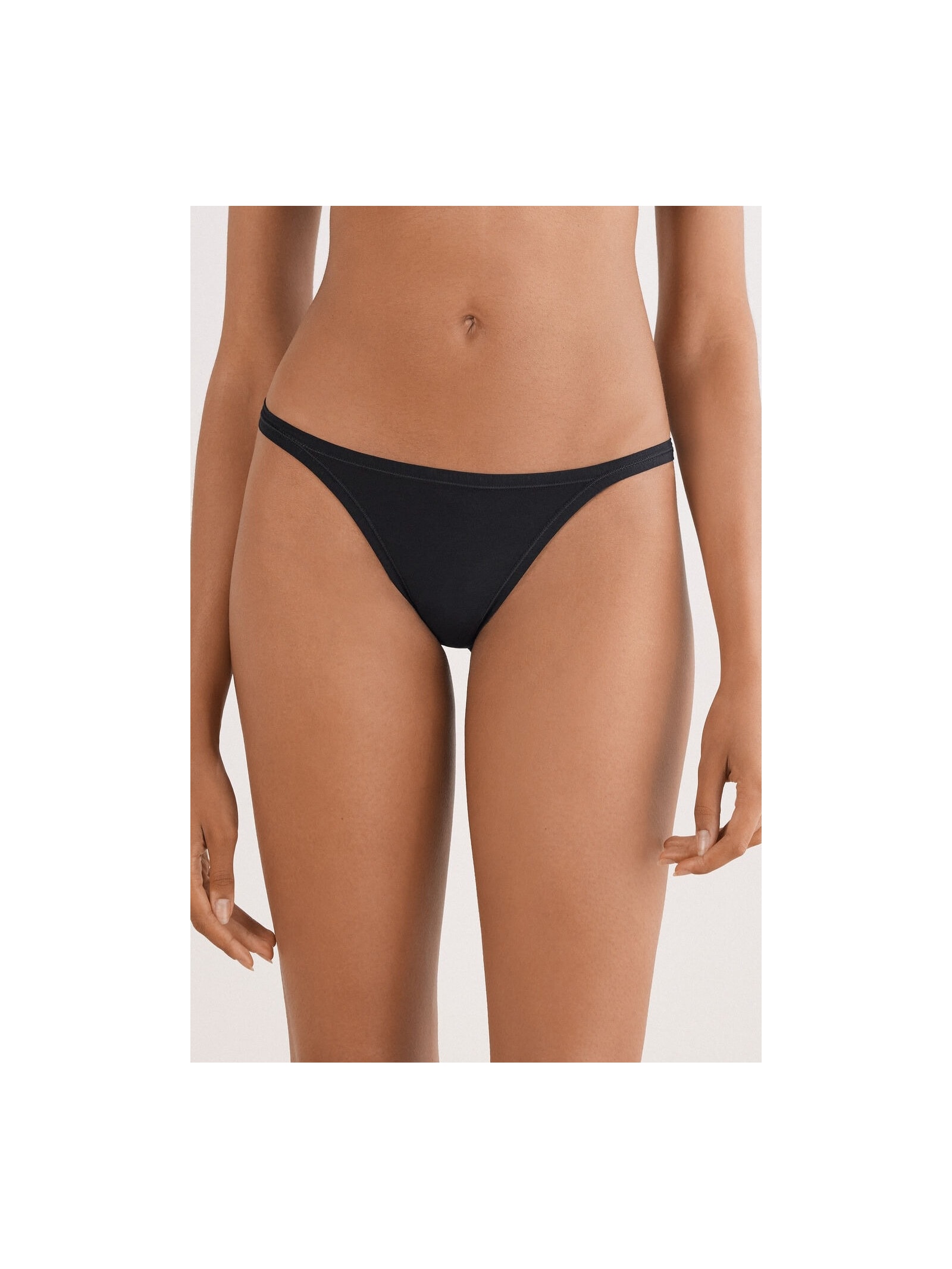 Calcinha Fio Dental Em Algodão Ultralight Preto Intimissimi