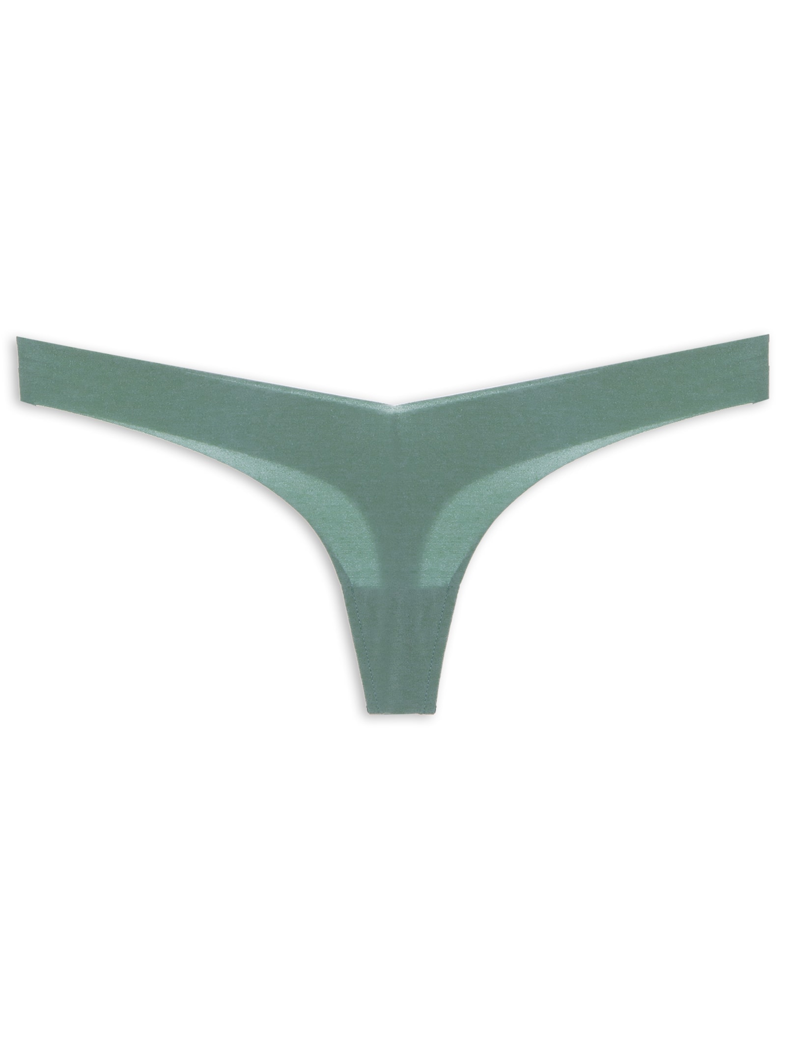 Calcinha Fio Dental Em Microfibra Nude Verde Hope