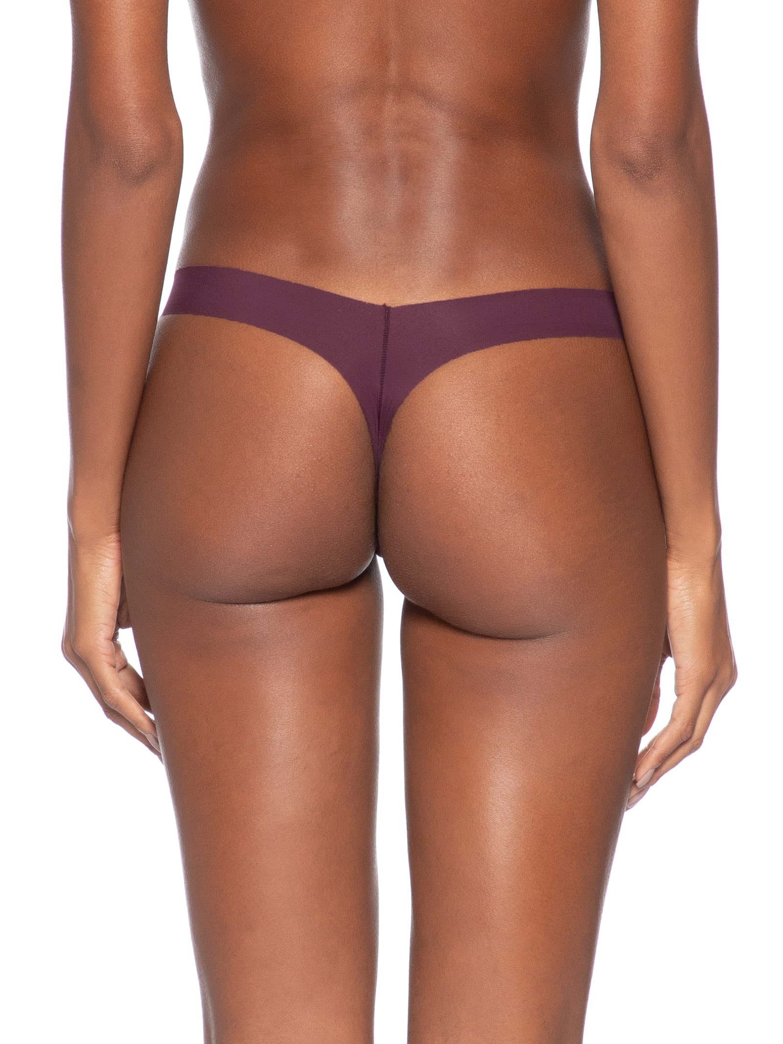 Calcinha Fio Dental Em Microfibra Nude Vermelho Hope