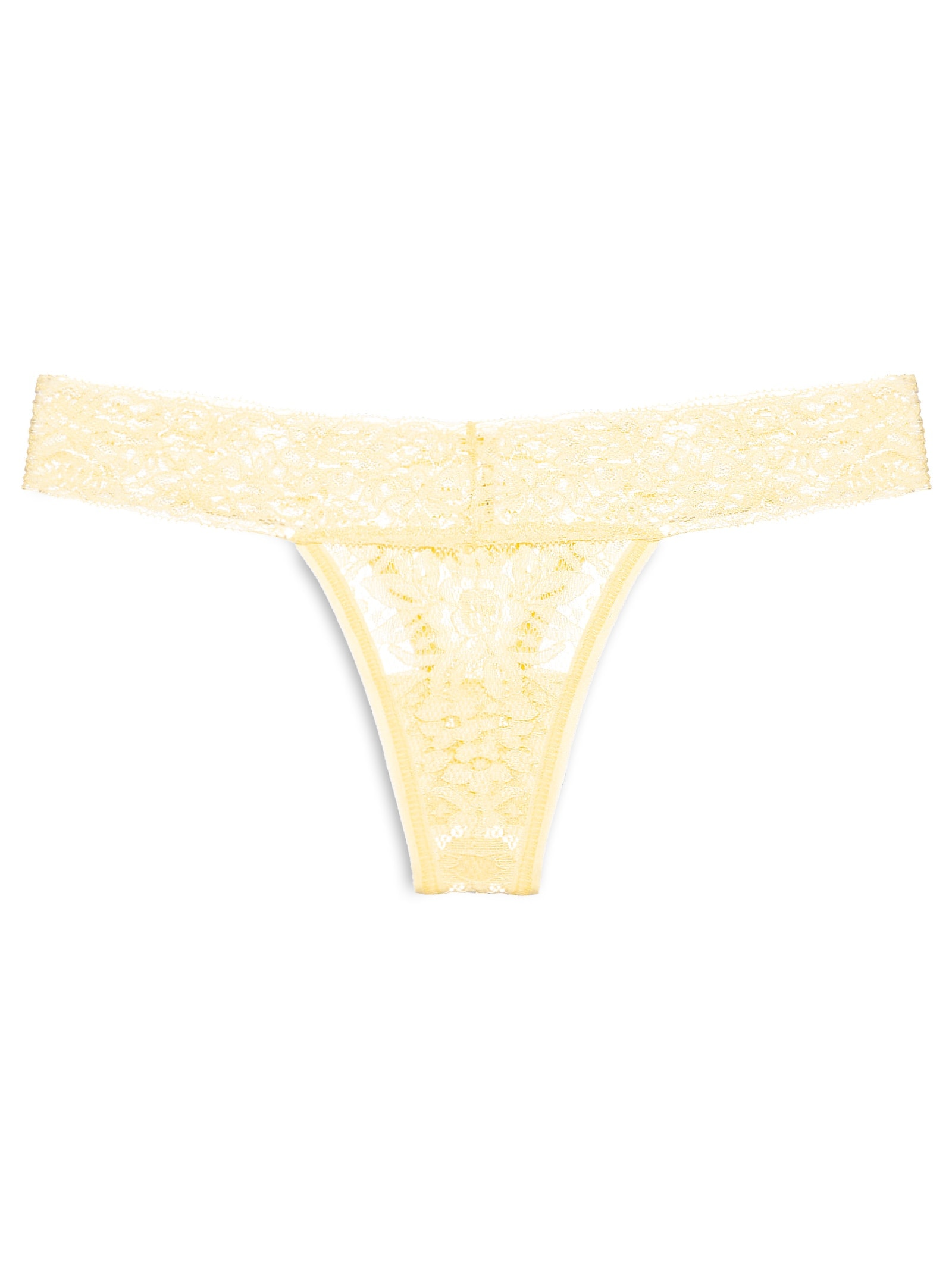 Calcinha Fio Dental Em Renda Amarelo Hope