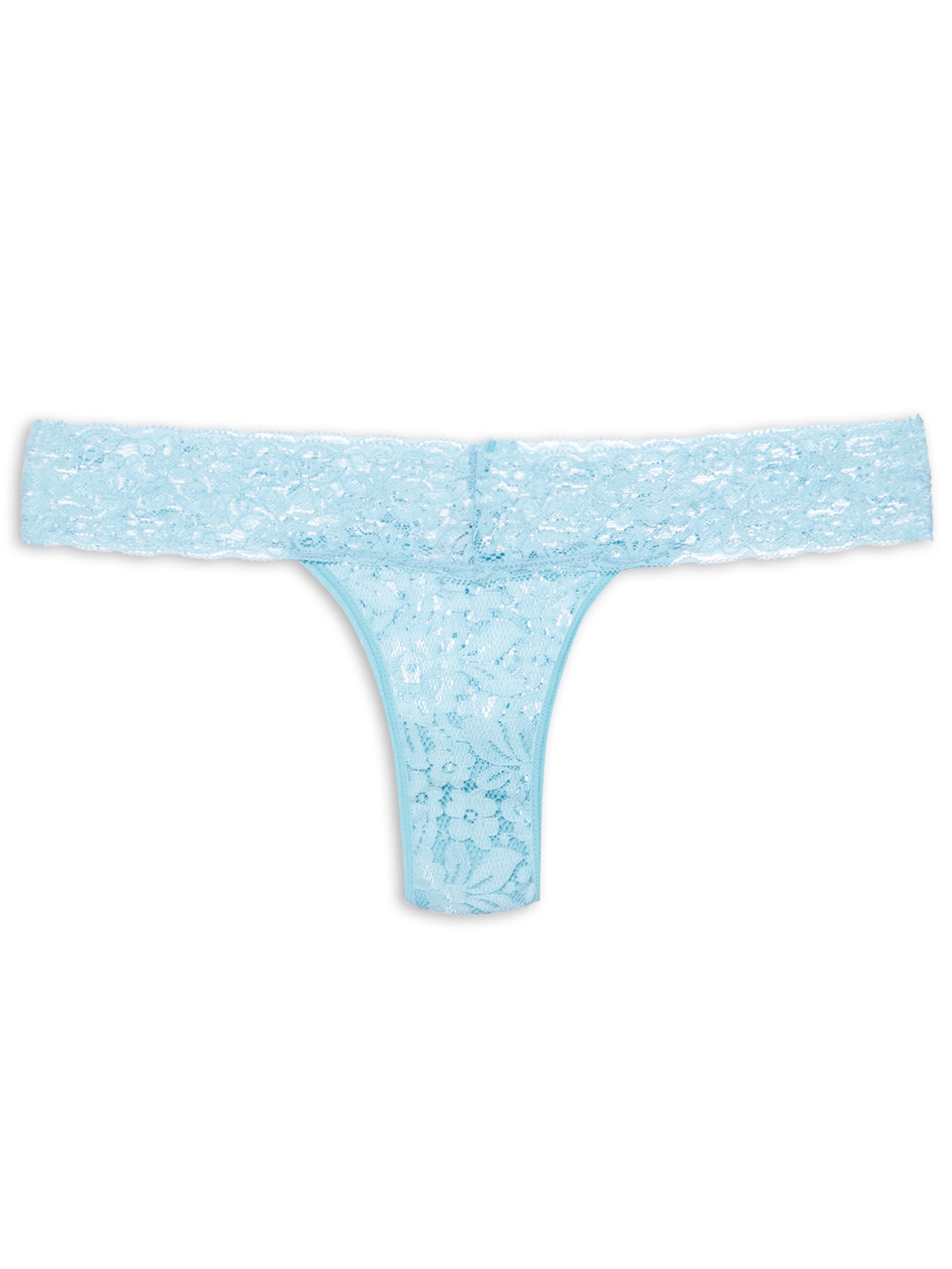 Calcinha Fio Dental Em Renda Azul Hope