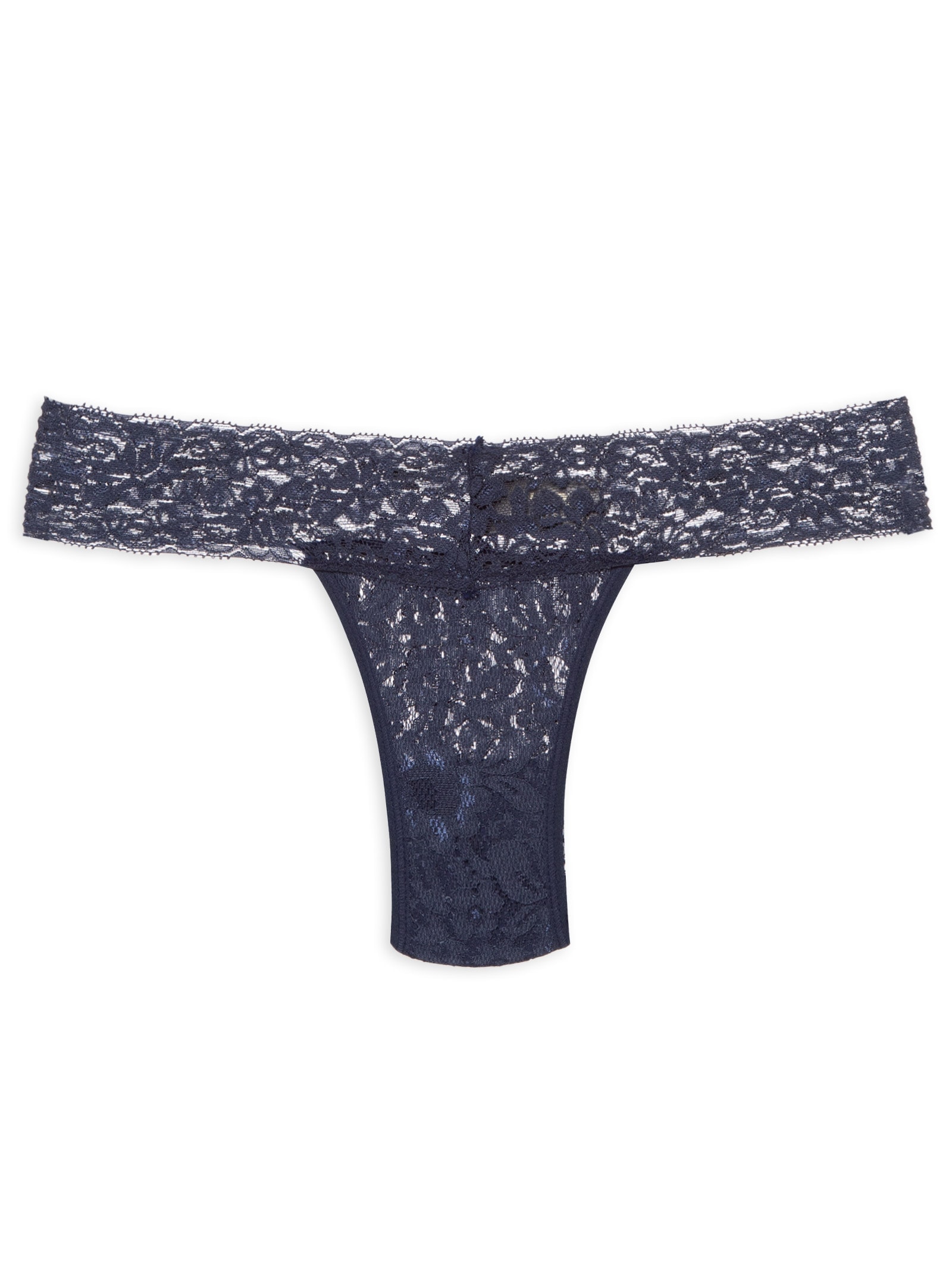 Calcinha Fio Dental Em Renda Azul Hope