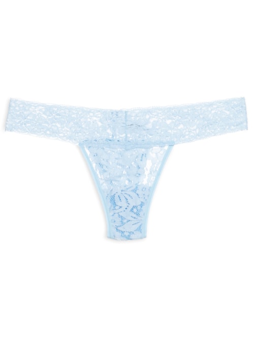 Calcinha Fio Dental Em Renda – Azul