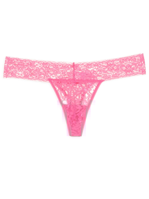 Calcinha Fio Dental em Renda – Rosa