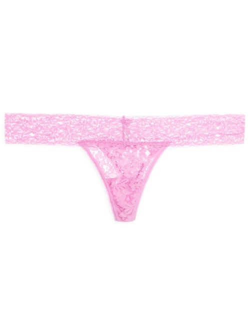 Calcinha Fio Dental em Renda – Rosa