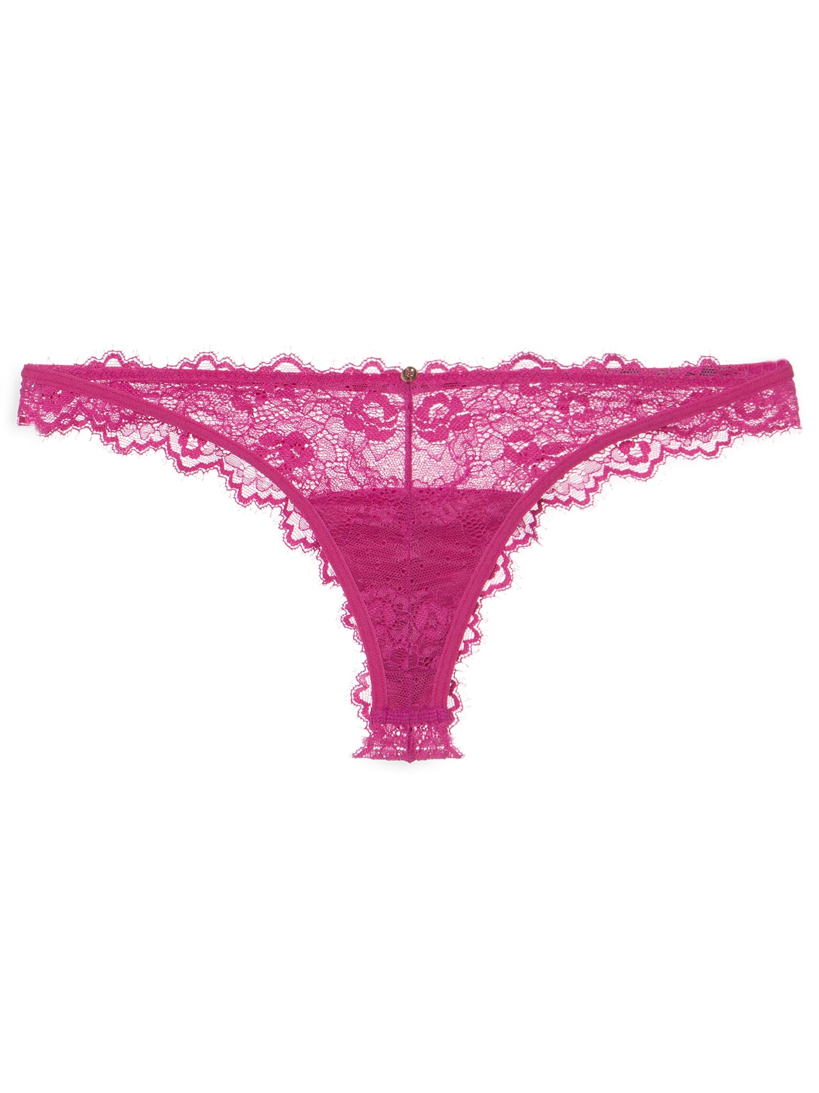 Calcinha Fio Dental Em Renda Rosa Hope