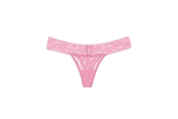 Calcinha Fio Dental Em Renda - Rosa