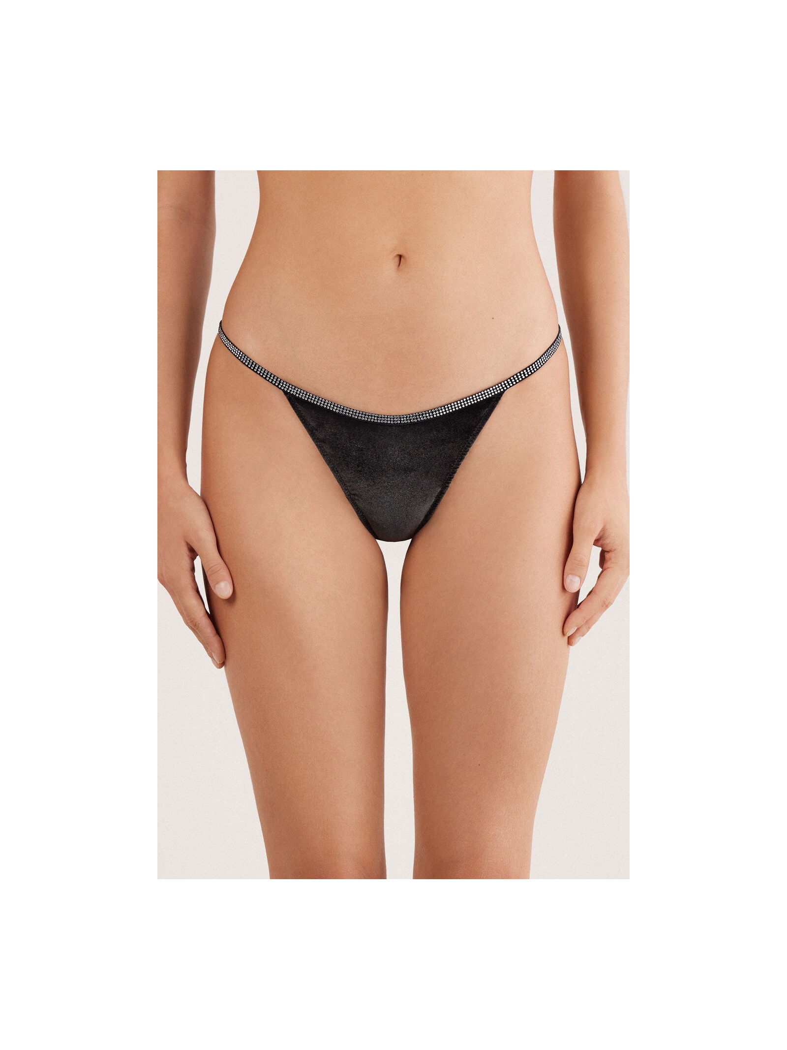 Calcinha Fio Dental Girls Wanna Glisten Preto Intimissimi
