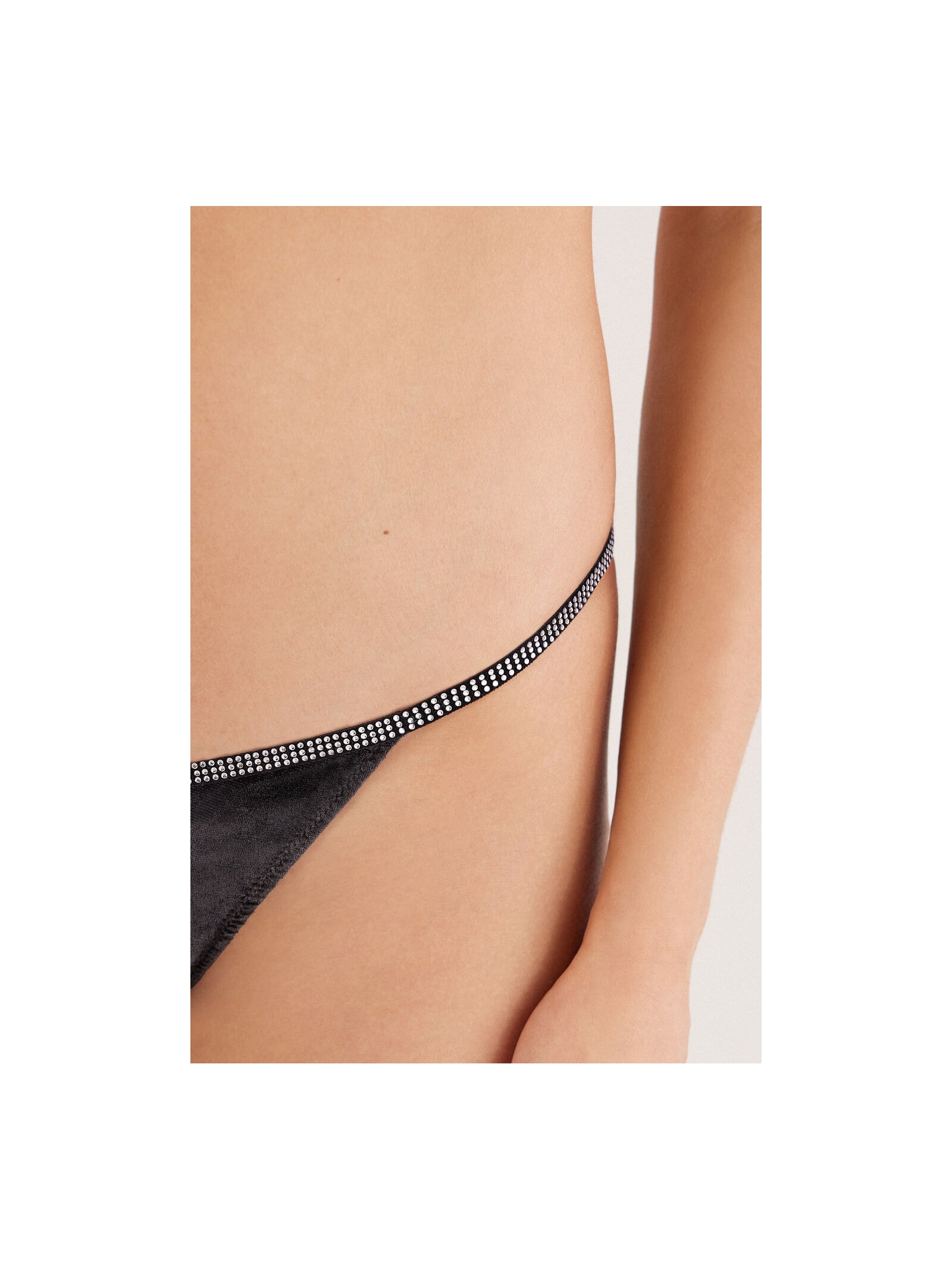 Calcinha Fio Dental Girls Wanna Glisten Preto Intimissimi