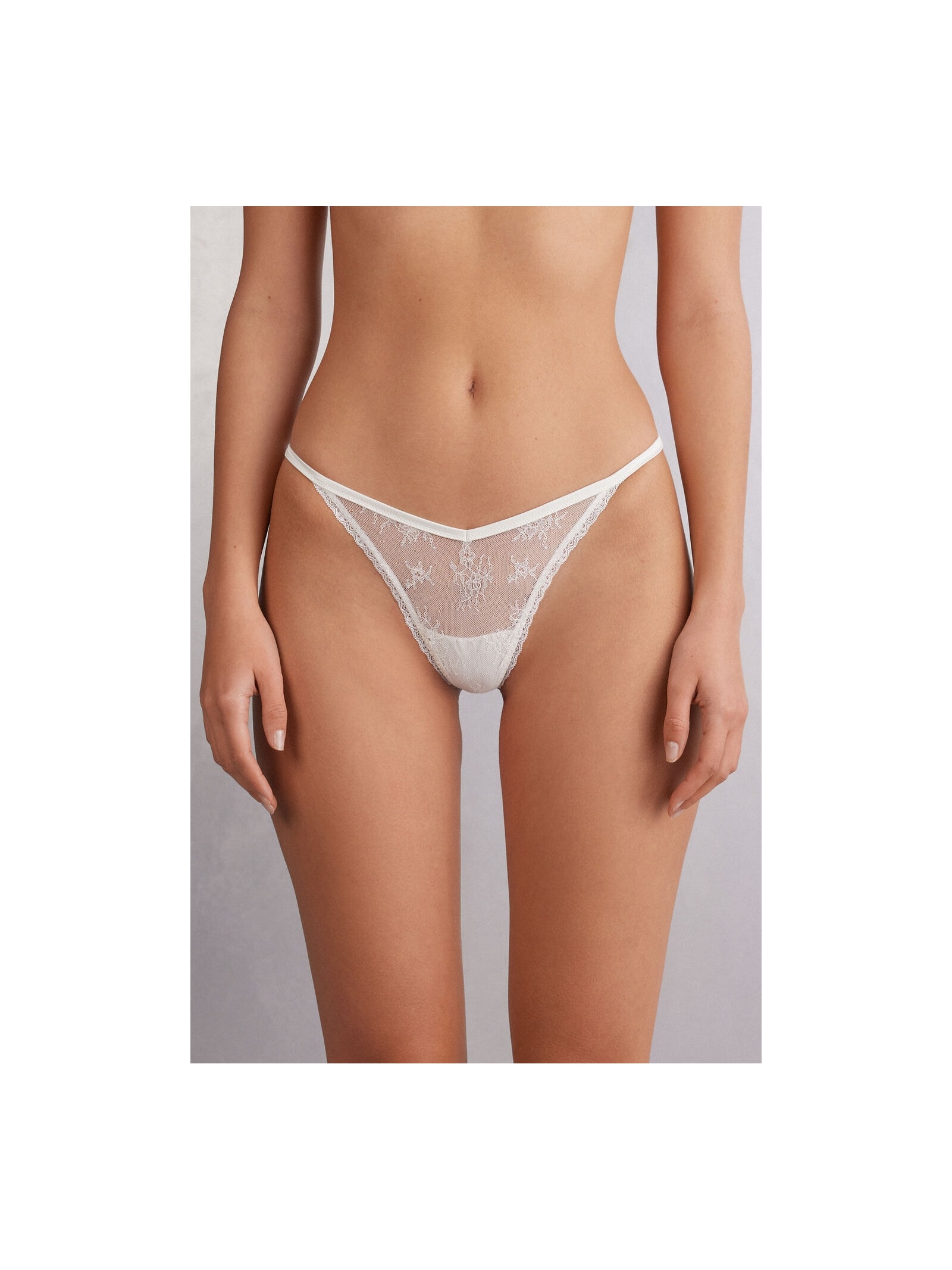 Calcinha Fio Dental Glisten In The Light Marfim Intimissimi