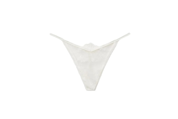 Calcinha Fio Dental Glisten In The Light - Marfim