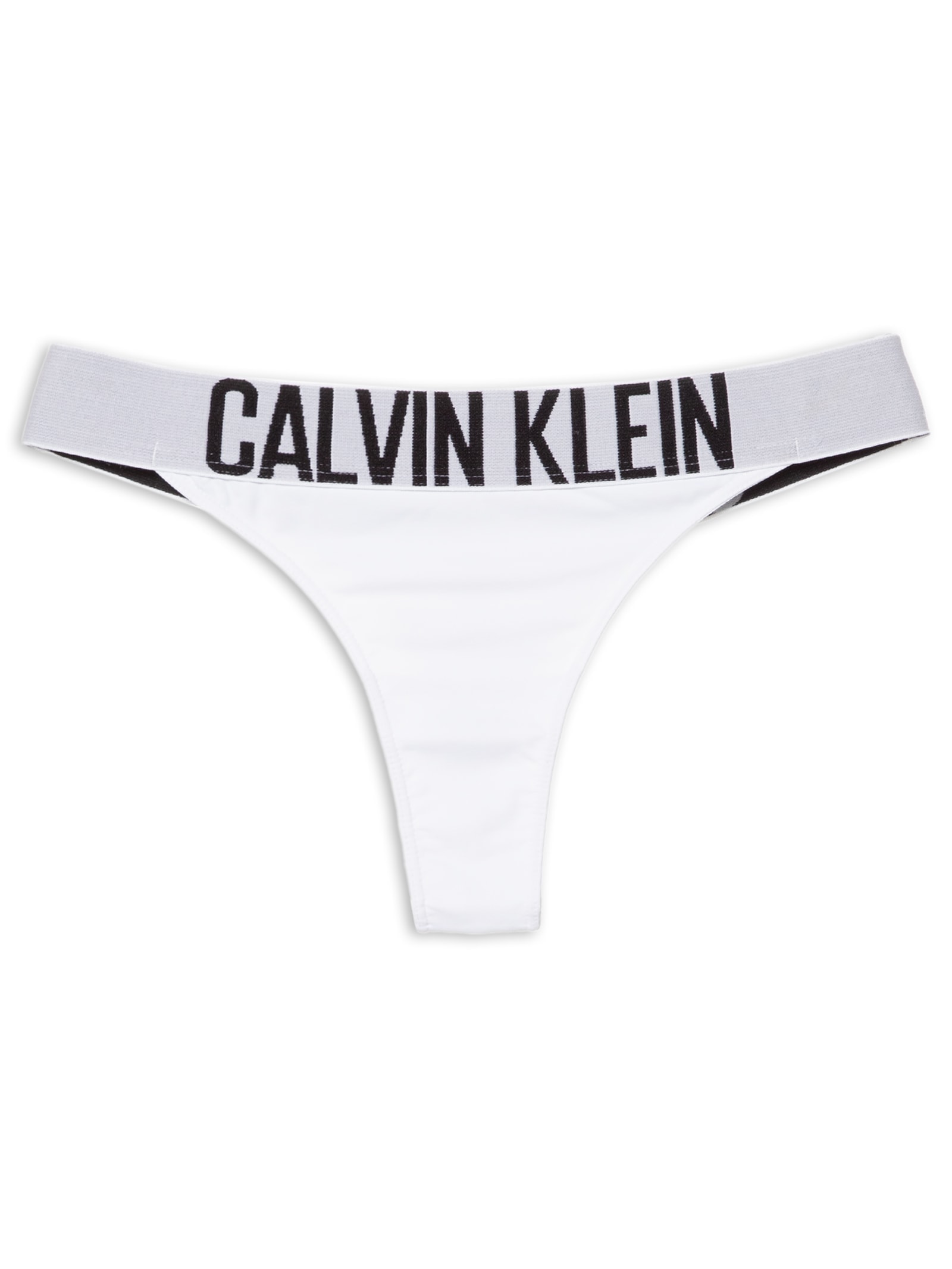 Calcinha Fio Dental Micro Intense Power Branco Calvin Klein Underwear