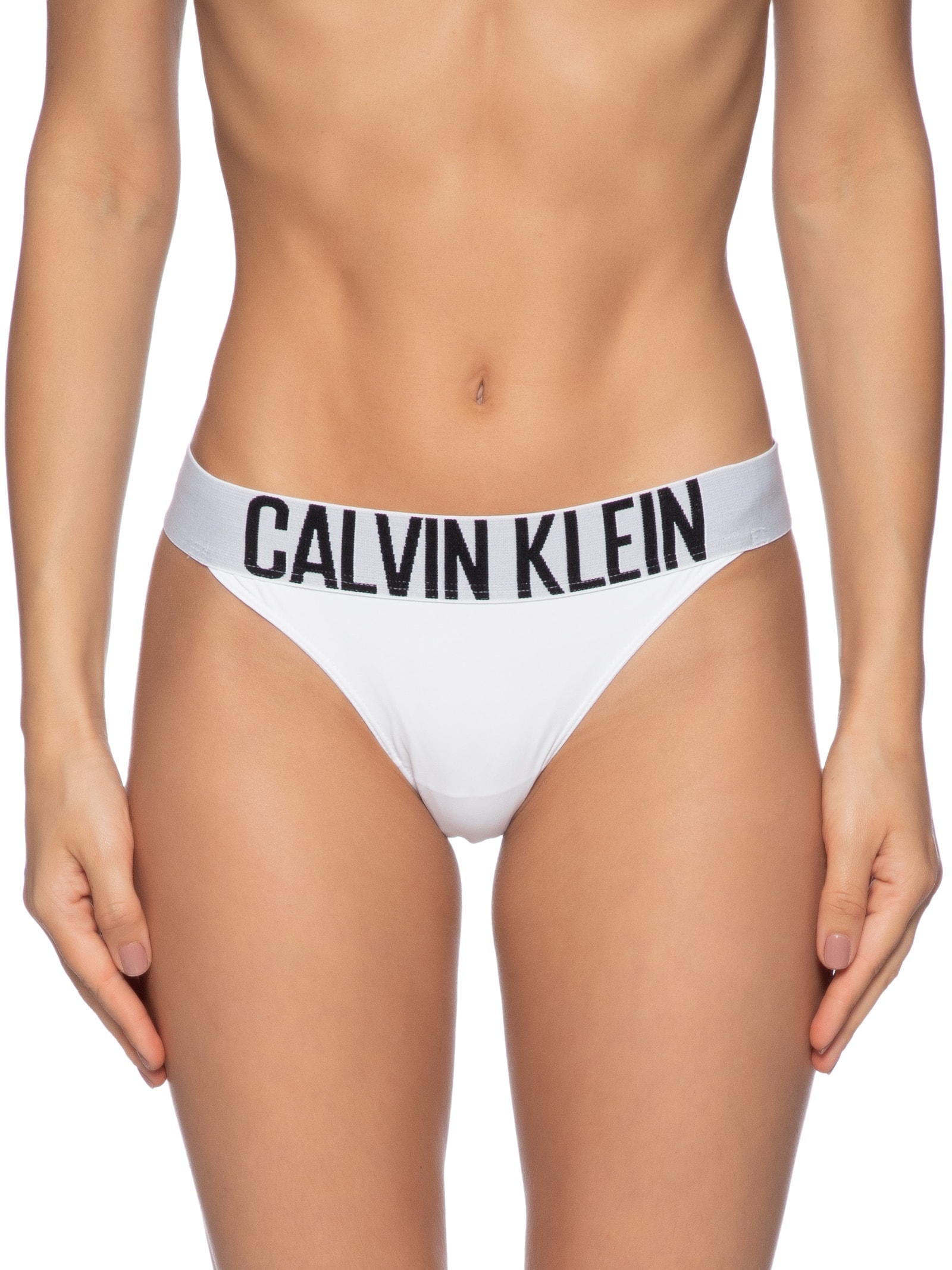 Calcinha Fio Dental Micro Intense Power Branco Calvin Klein Underwear