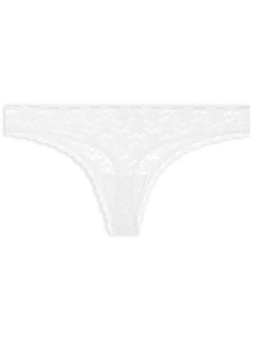 Calcinha Fio Dental Micrologo Lace – Branco