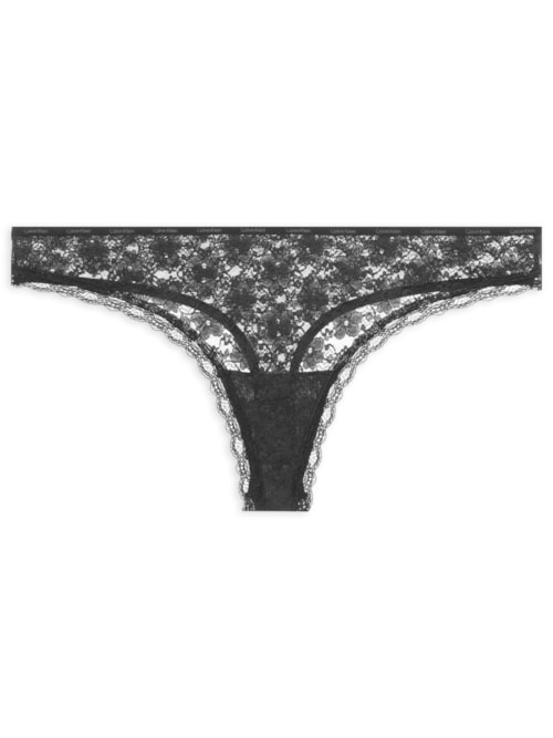 Calcinha Fio Dental Micrologo Lace – Preto