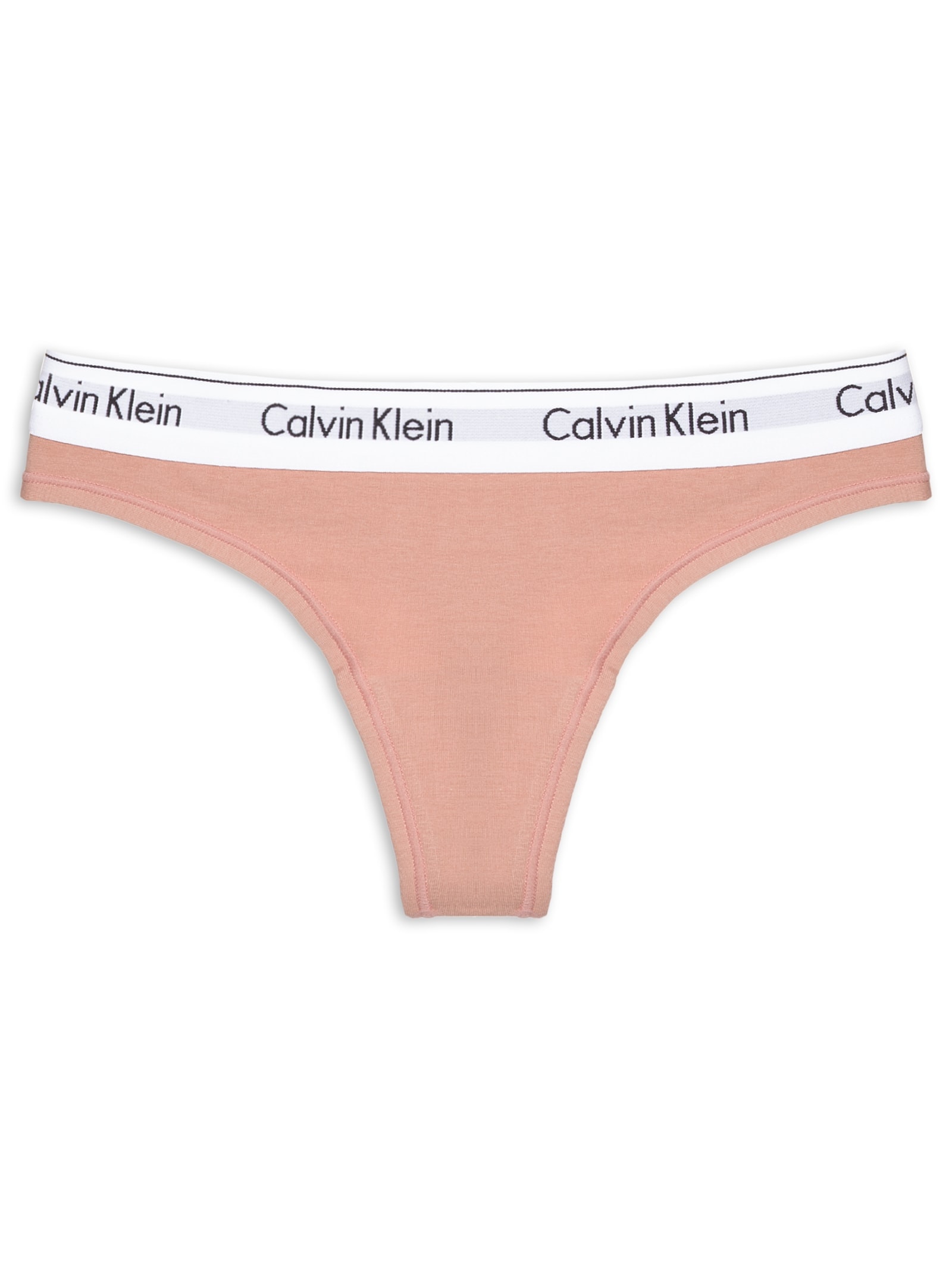 Calcinha Fio Dental Modern Cotton Marrom Calvin Klein Underwear