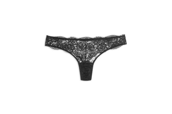 Calcinha Fio Dental Renda Classic Lace – Preto