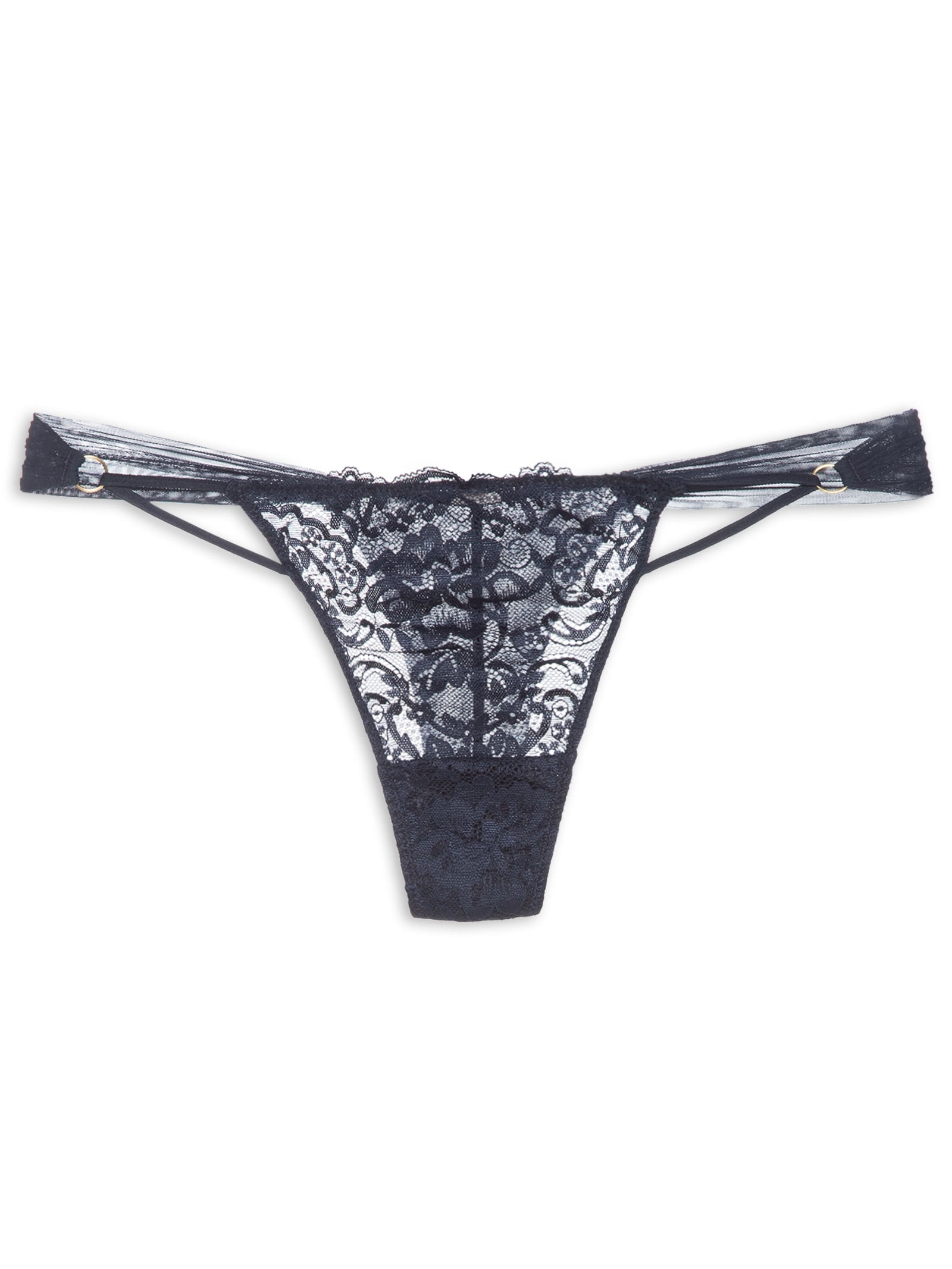 Calcinha Fio Renda Oliva Azul Jogê