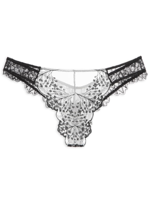 Calcinha Fio Tule Madona – Preto