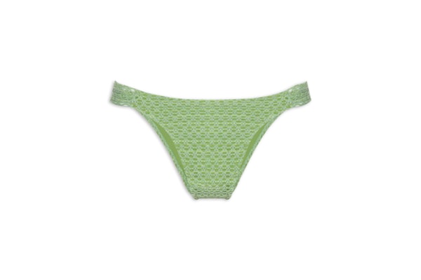 Calcinha Franzida Lateral Mesh Malibu - Verde