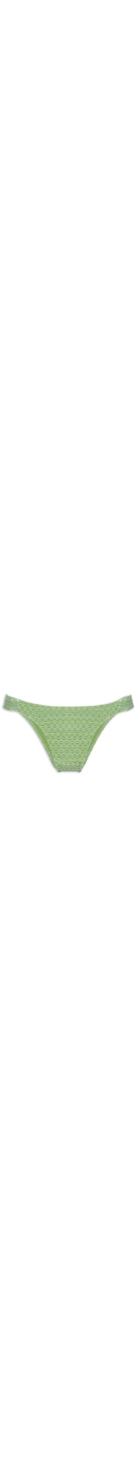 Calcinha Franzida Lateral Mesh Malibu - Verde