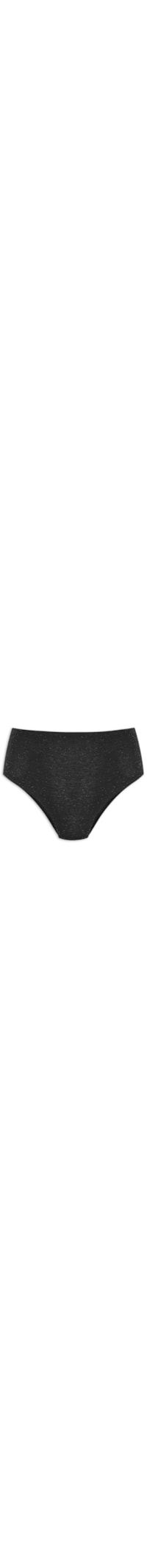Calcinha Hot Pant Brilho - Preto