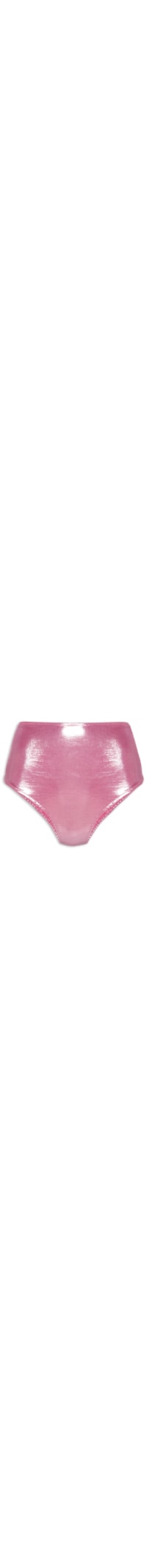 Calcinha Hot Pant Carnaval Metalizada - Rosa