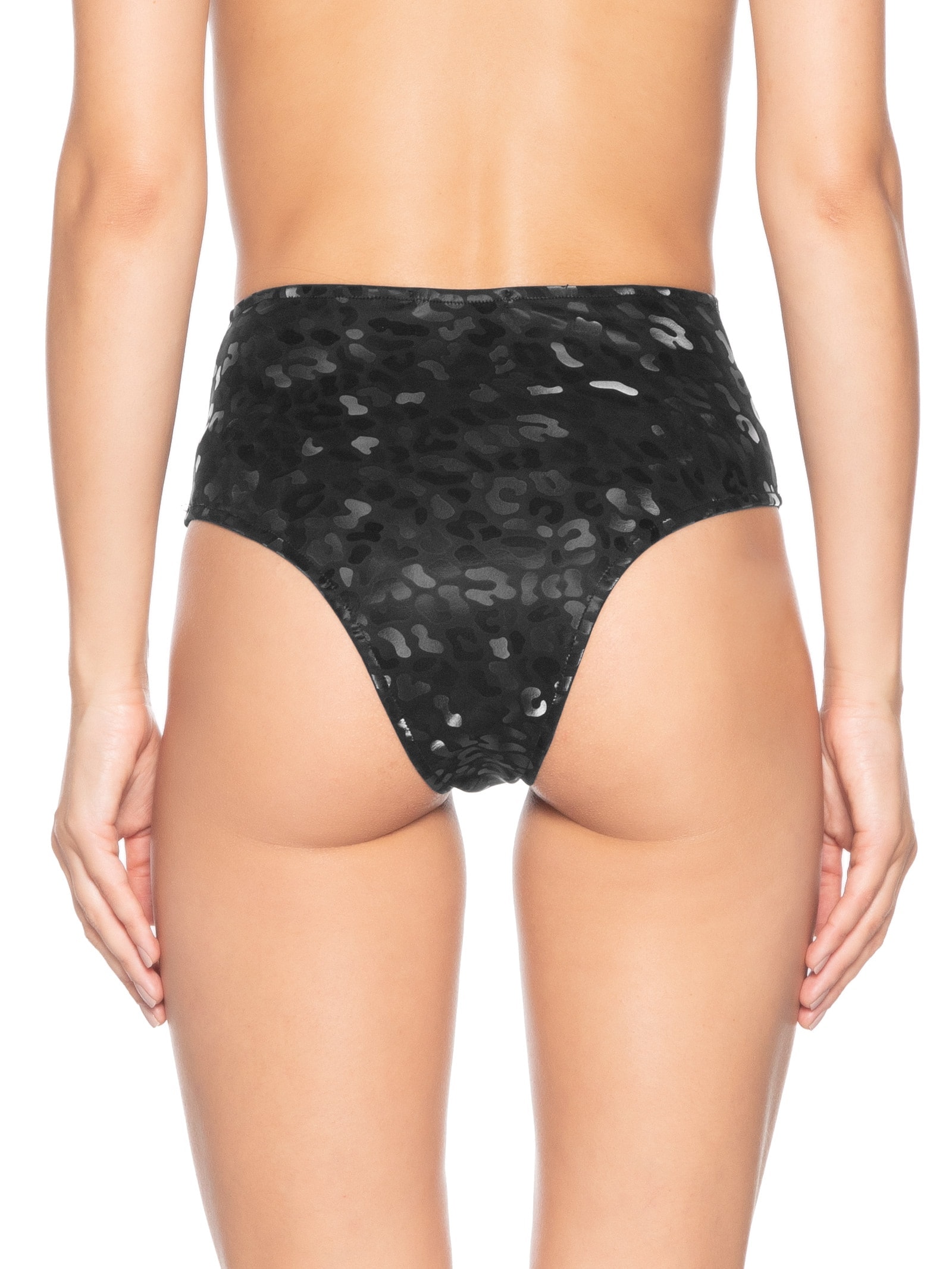 Calcinha Hot Pants Carnaval Animal Print Preto Market 33