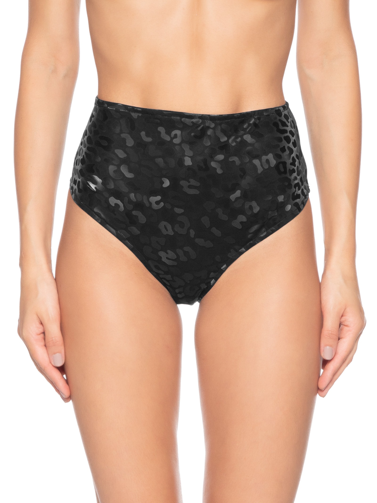 Calcinha Hot Pants Carnaval Animal Print Preto Market 33