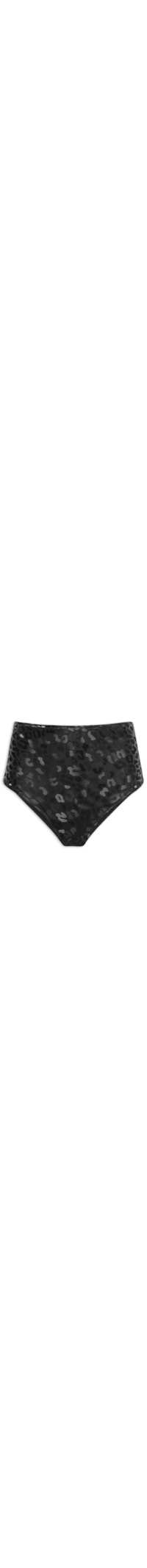 Calcinha Hot Pants Carnaval Animal Print - Preto