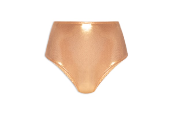 Calcinha Hot Pants Carnaval Metalizada - Dourado