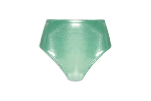 Calcinha Hot Pants Carnaval Metalizada - Verde
